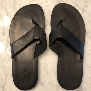 Banana Republic Black Leather Sandals